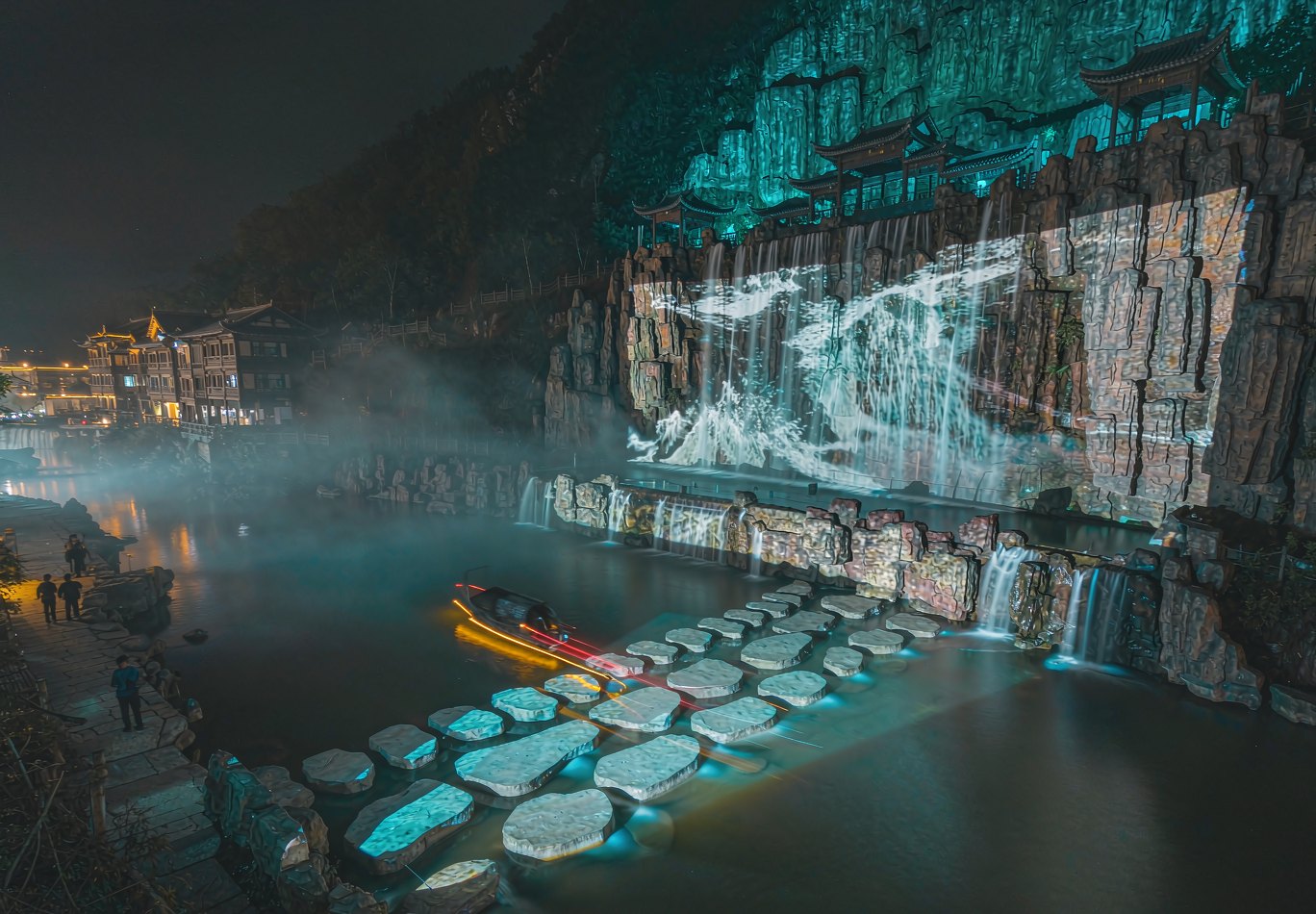 景区夜游光影